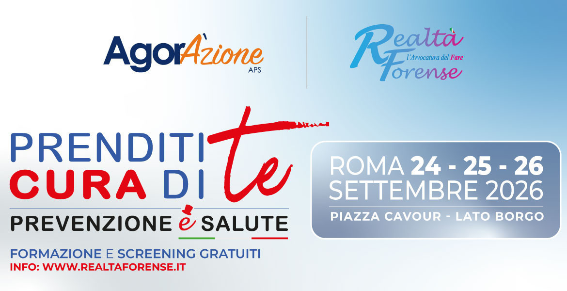“PRENDITI CURA DI TE - Prevenzione è Salute” - Piazza Cavour 24/25/26 settembre 2026