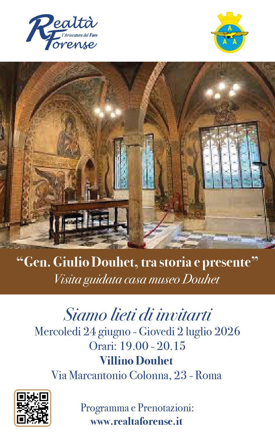 "Gen. Giulio Douhet, tra storia e presente" - Visita guidata casa museo Douhet
